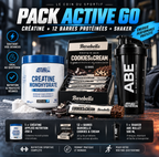 Pack Active GO – Créatine, 12 Barres Protéinées & Shaker