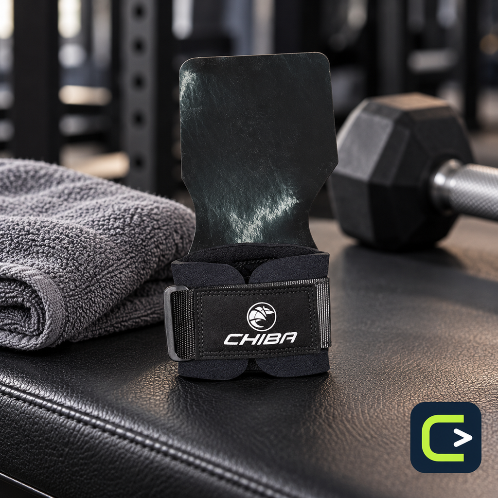 Chiba PowerGrips 40655 — Accessoire de musculation — mise en situation, Le Coin du Sportif
