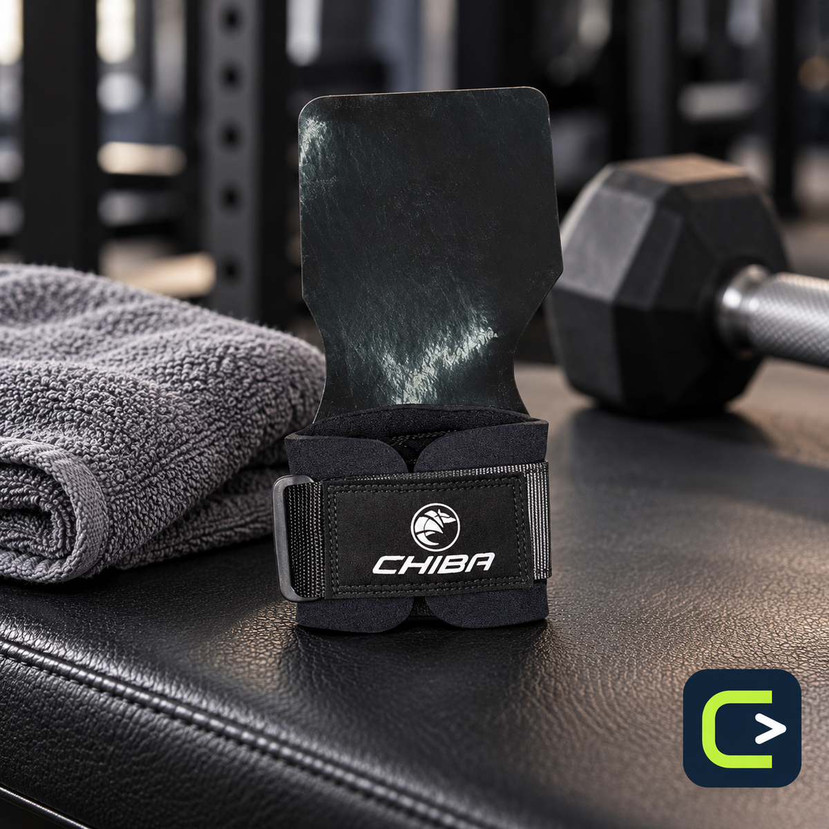 Chiba PowerGrips 40655 — Accessoire de musculation — mise en situation, Le Coin du Sportif