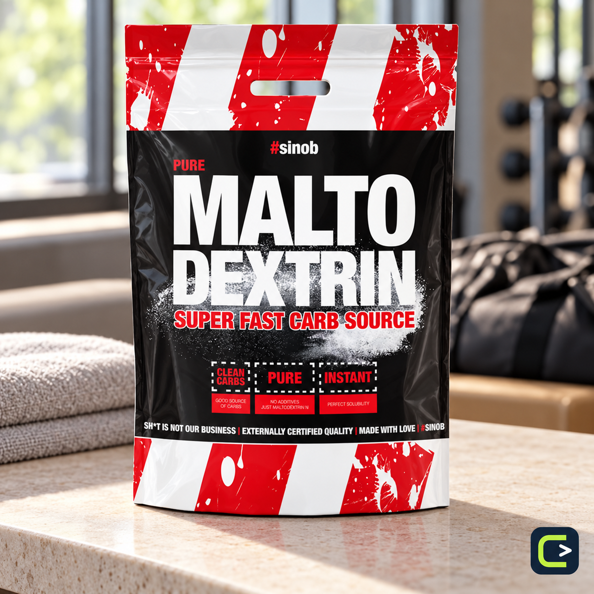 Sinob Maltodextrin — 4 kg — mise en situation, Le Coin du Sportif