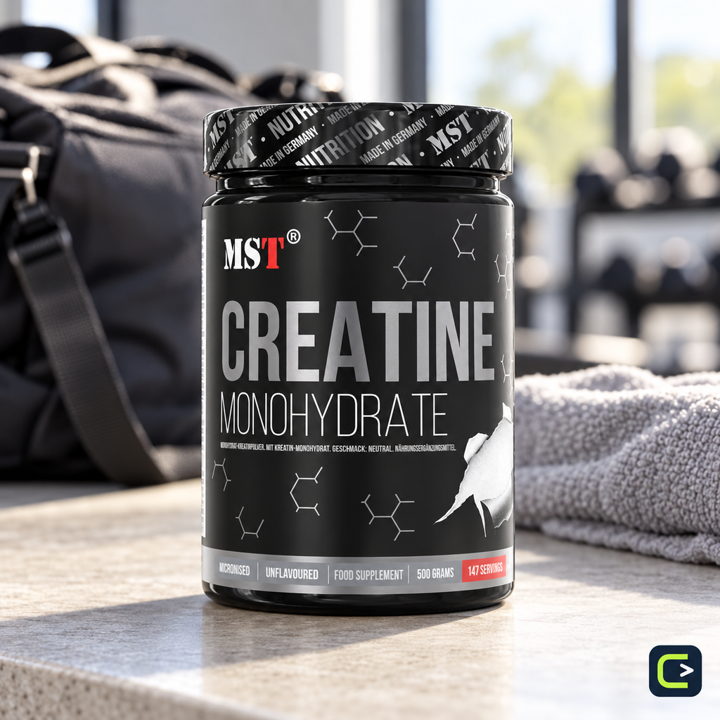 MST Créatine Monohydrate — 500 g — mise en situation, Le Coin du Sportif