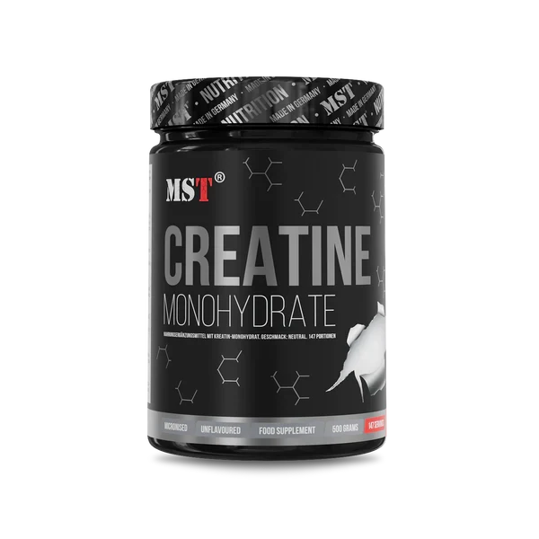 MST Créatine Monohydrate — 500 g — photo studio du fabricant
