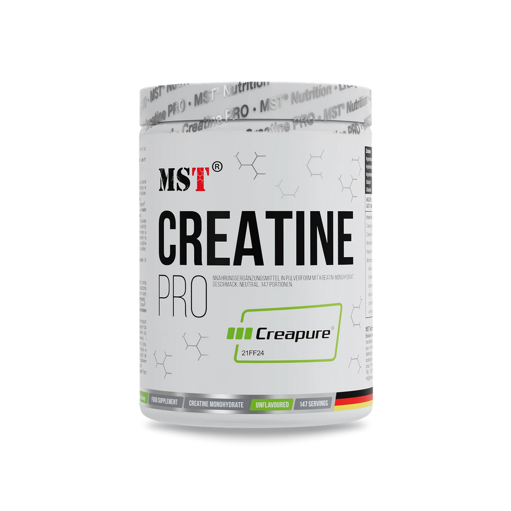 MST Créatine Pro Creapure — 500 g — photo studio du fabricant
