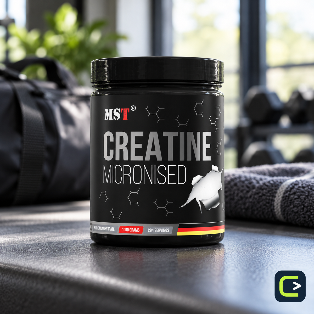 MST Créatine Monohydrate — 1 kg — mise en situation, Le Coin du Sportif