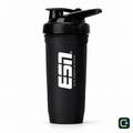 ESN Smartshake Reforce Stainless Steel noir 700 ml — vue studio sur fond clair ; visuel retravaillé à partir de la référence produit, signature Le Coin du Sportif hors produit.