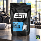 ESN Cyclic Dextrin — Poudre de glucides — 900 g — mise en situation, Le Coin du Sportif