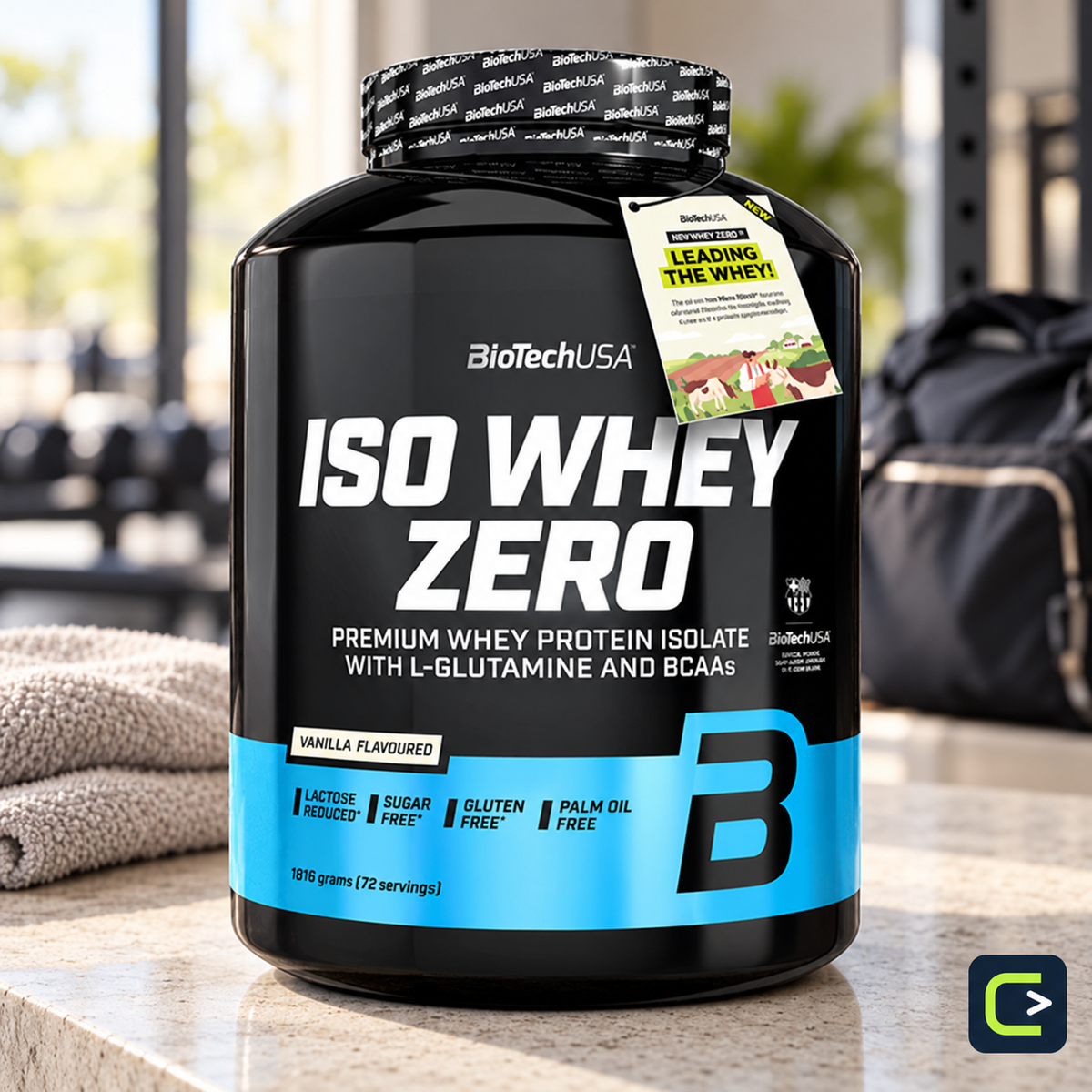 BioTechUSA Iso Whey Zero — Vanille — 1,816 kg — mise en situation, Le Coin du Sportif