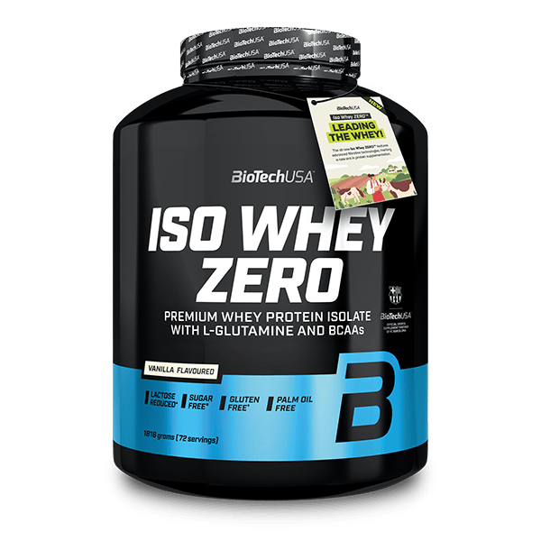 BioTechUSA Iso Whey Zero — Vanille — 1,816 kg — photo studio du fabricant