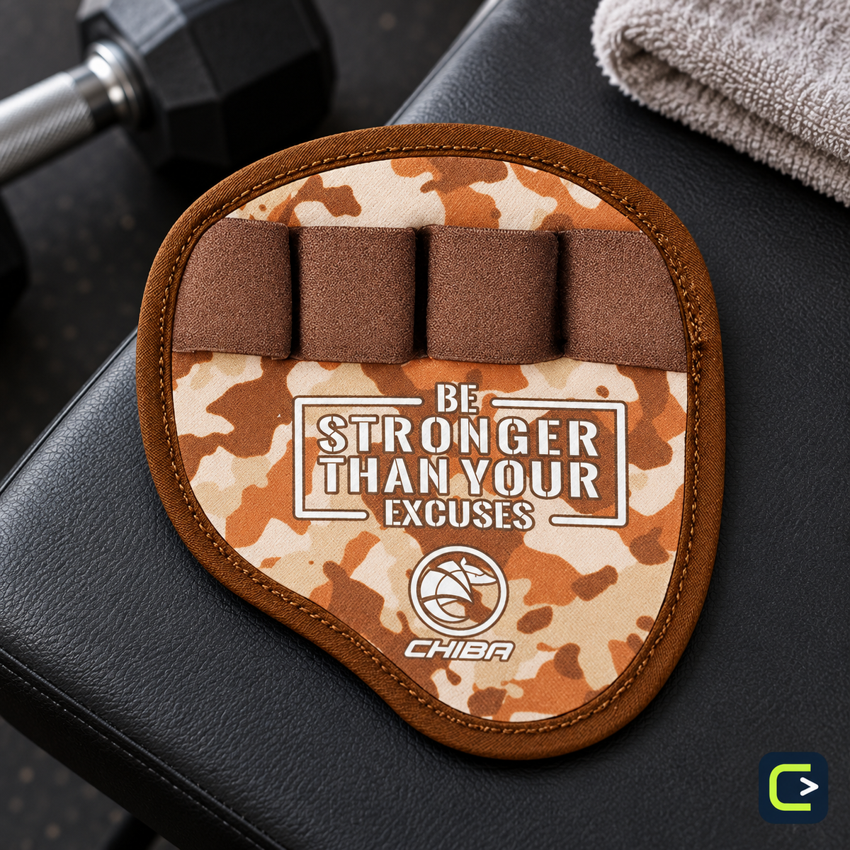 Chiba Motivation GripPad — Camo sable — S/M — mise en situation